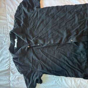Abercrombie and Fitch Black Linen Shirt